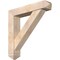 Ekena Millwork Traditional Arts and Crafts Smooth Bracket w/ Offset Brace, Douglas Fir, 7 1/2"W x 38"D x 38"H BKT0806X38X38TRA03SDF - alternate 1